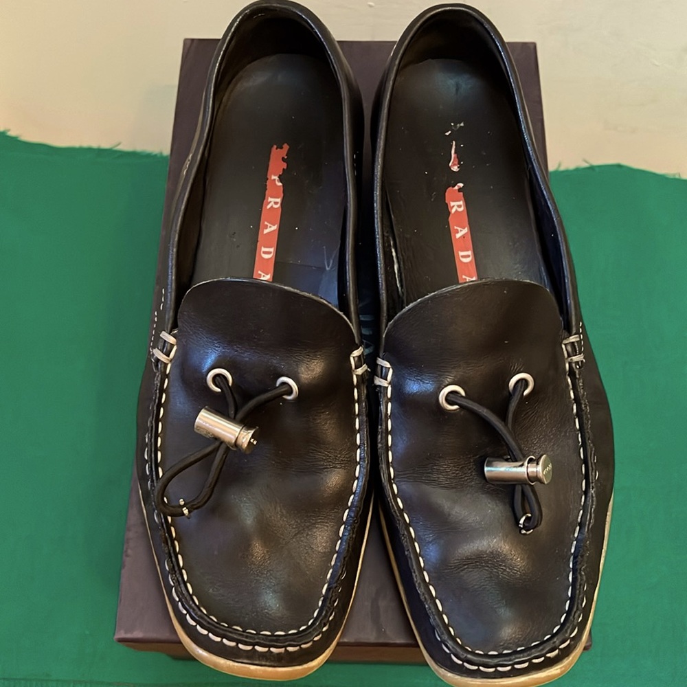 PRADA leather Loafers